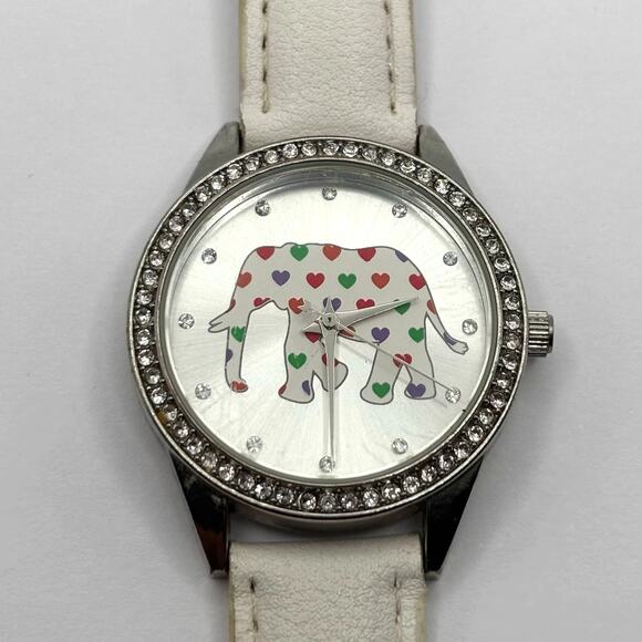 White Heart Elephant Watch - Picture 3 of 5